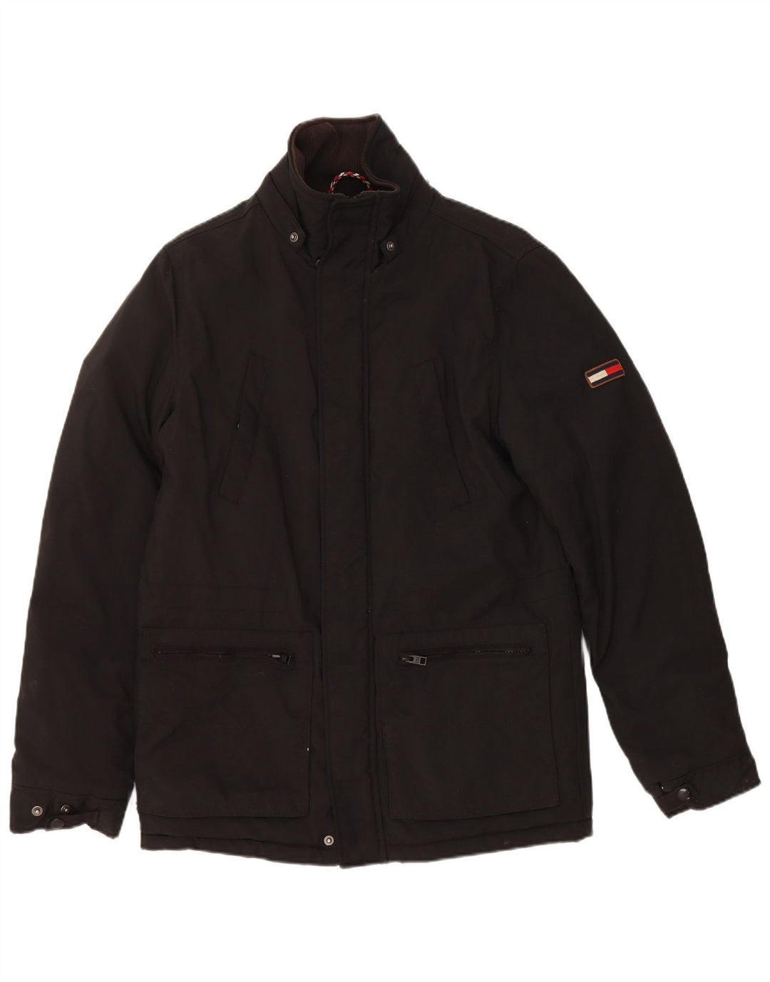 Tommy Hilfiger Veste utilitaire pour homme UK 36 Small Noir