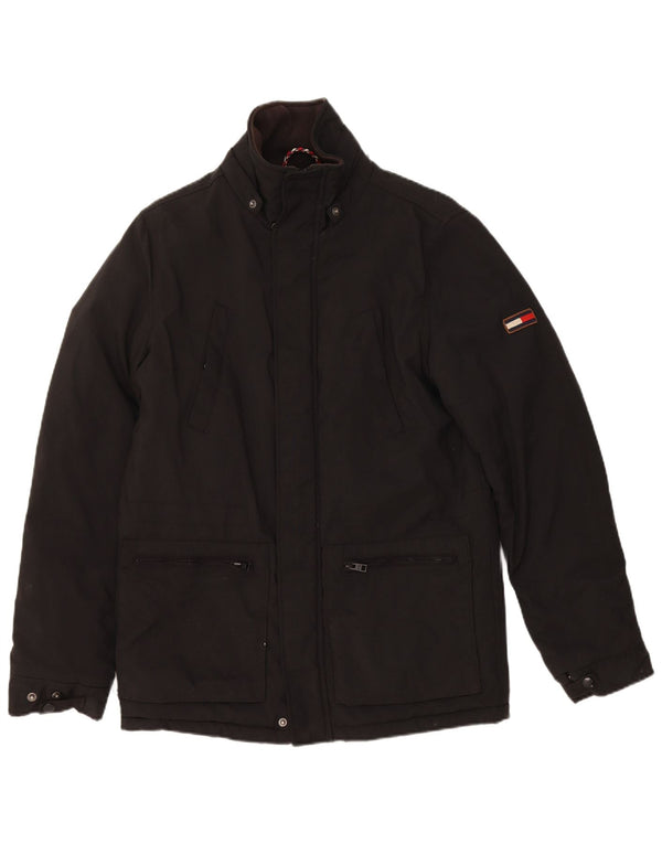 Tommy Hilfiger Veste utilitaire pour homme UK 36 Small Noir