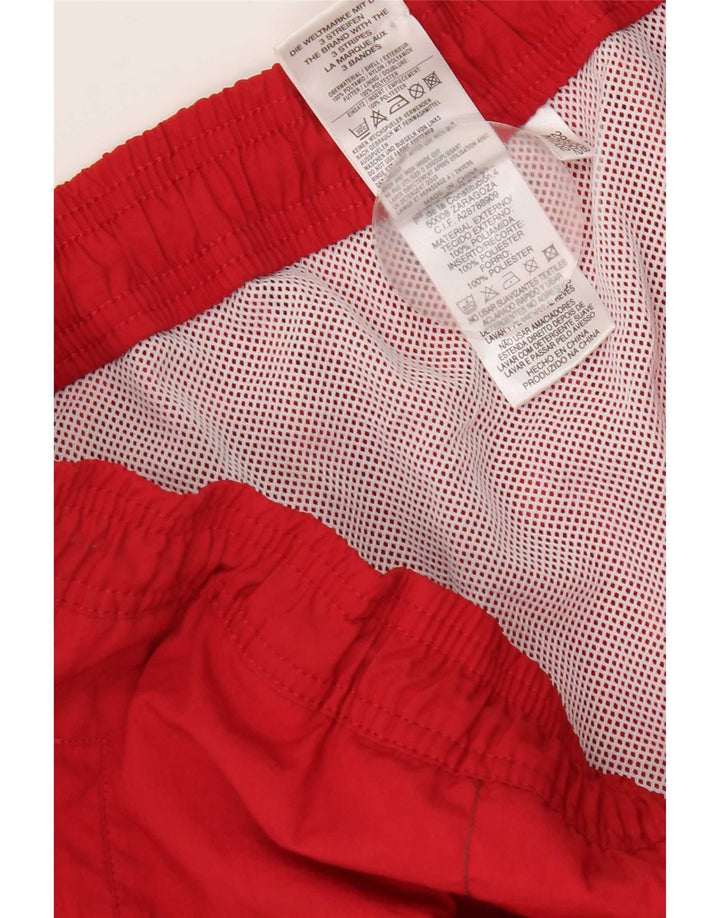 Adidas Short de bain homme grand rouge polyamide
