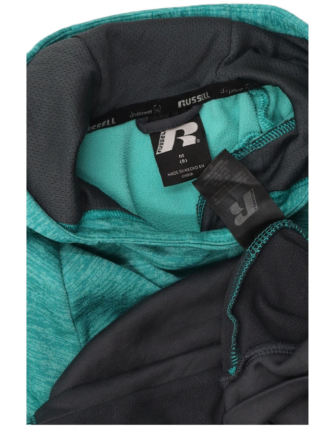 RUSSELL ATHLETIC Pull à capuche pour garçon 7-8 ans Colorblock vert moyen