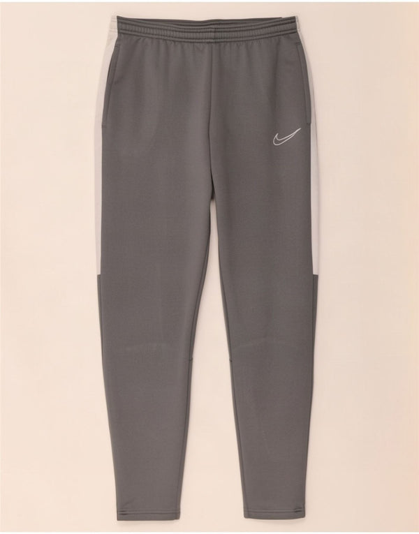 Nike Pantalon de survêtement Dri Fit pour garçon 13-14 ans XL Gris Colorblock