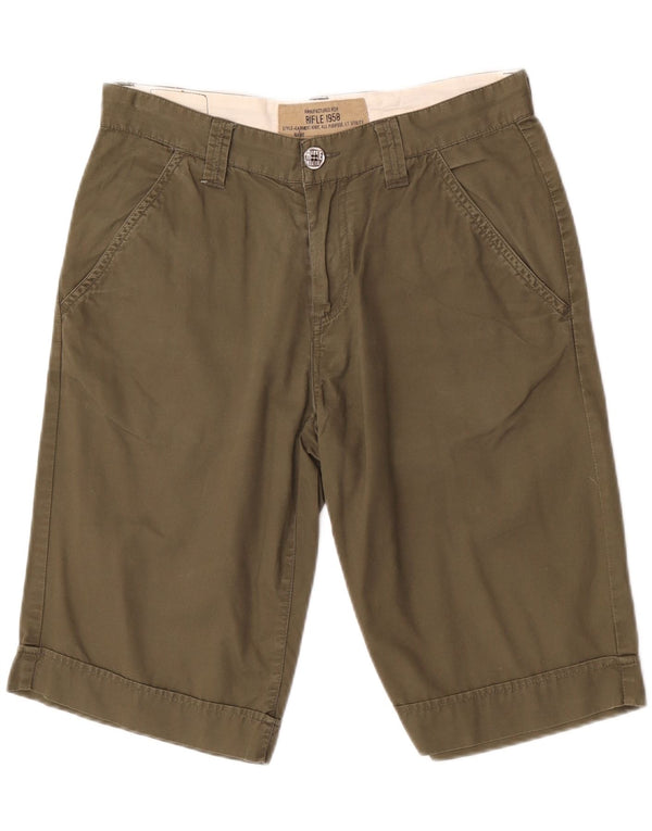 Rifle Short Chino Homme W31 Coton Kaki Moyen