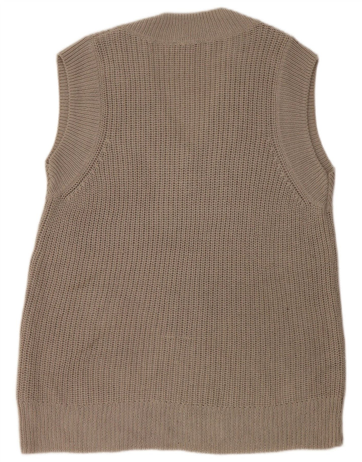 Zara Homme Débardeur Gilet Petit Acrylique Marron