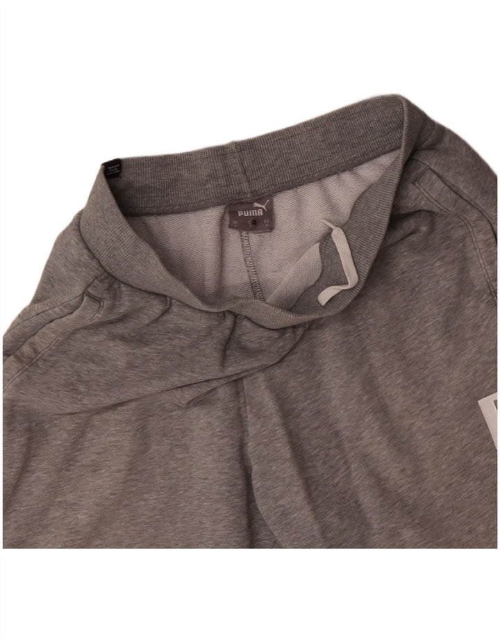 Puma Short de Sport Graphic Homme Petit Gris Coton