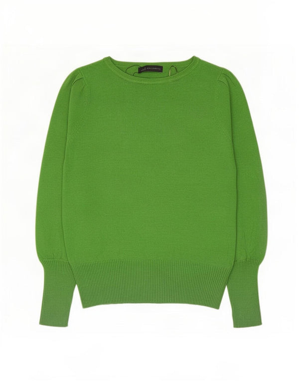 Marks & Spencer Pull col bateau pour femme UK 12 Viscose vert moyen