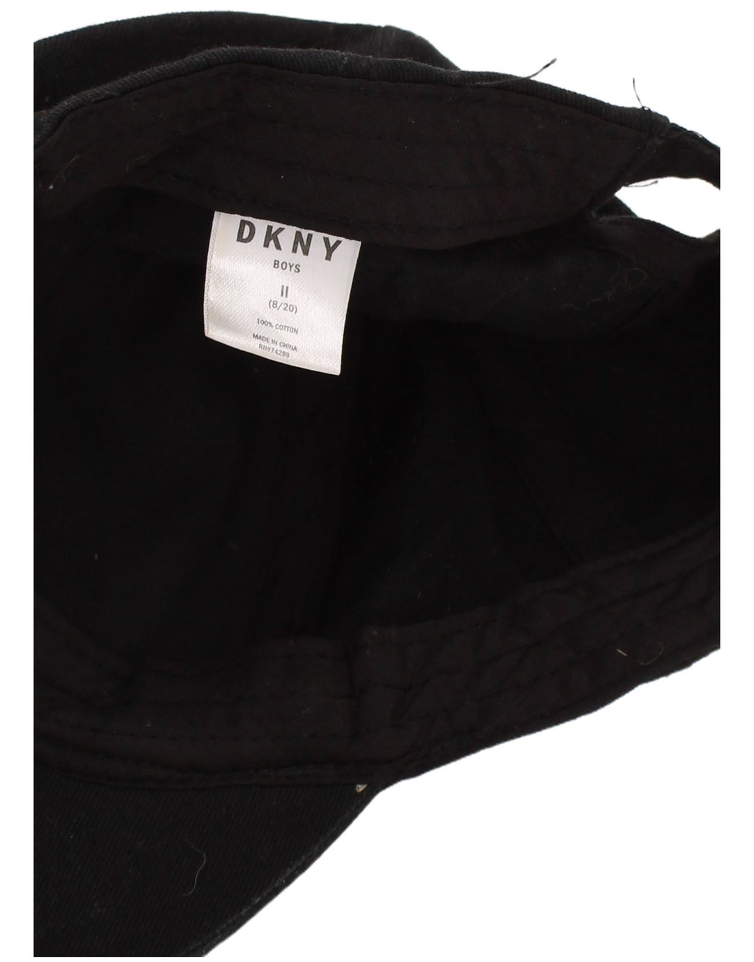 Dkny Casquette de baseball graphique pour garçon Taille unique Noir Coton
