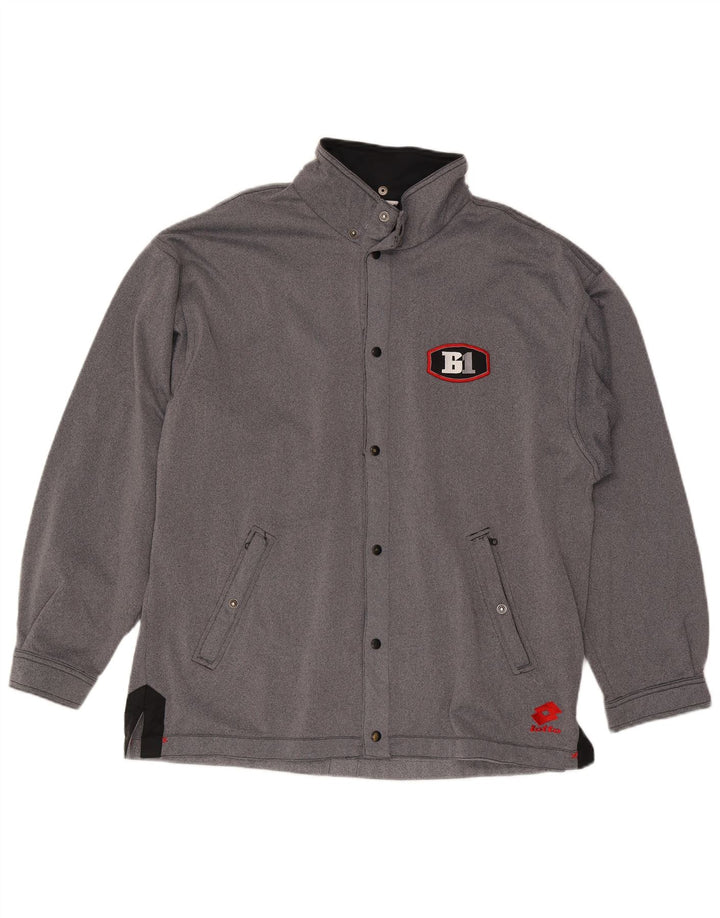 Lotto Veste de survêtement pour homme UK 42/44 XL Gris Colorblock Polyester