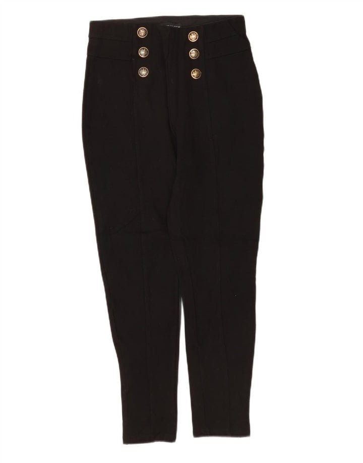 Zara Pantalon court slim pour femme Medium W28 L25 Noir