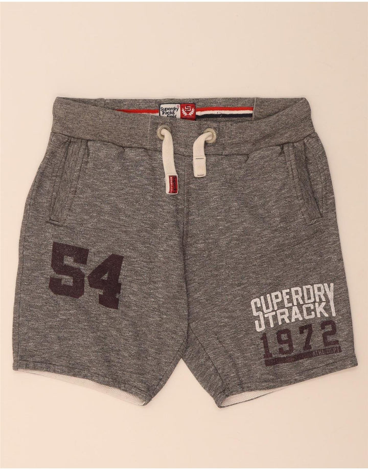 Superdry Short Graphic Sport Homme Gris Moyen Coton