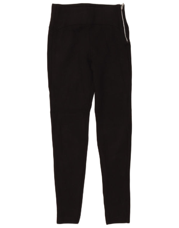 Zara Leggings Femme UK 6 XS Noir Viscose