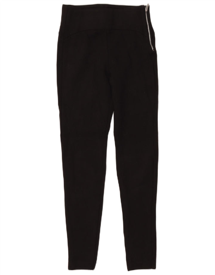Zara Leggings Femme UK 6 XS Noir Viscose