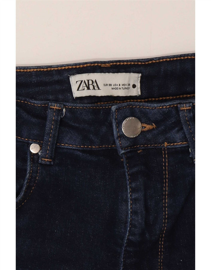 Zara Jean évasé pour femme EU 38 Small W28 L33 Bleu marine