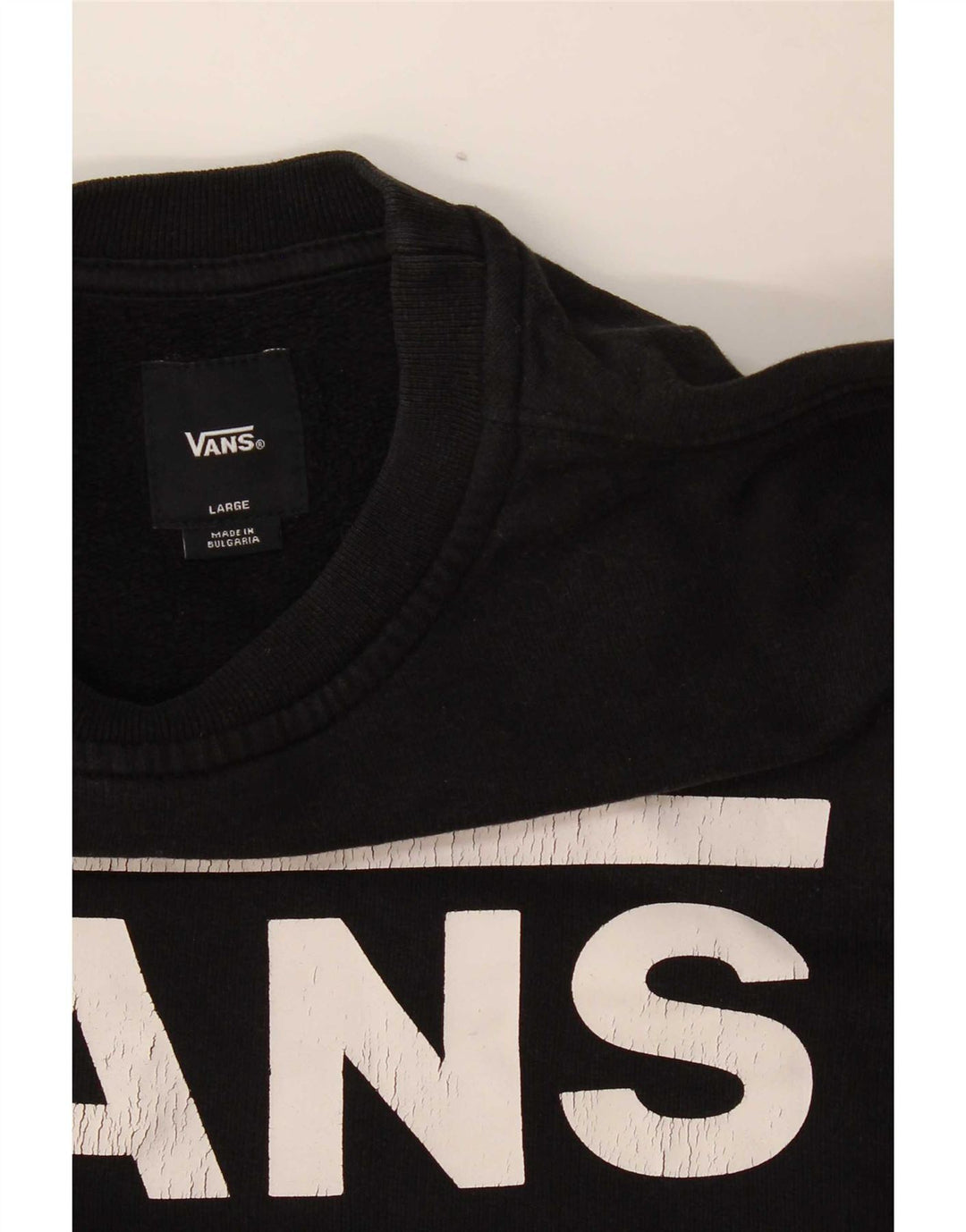 Vans Sweat-shirt graphique pour femme UK 16 Large Noir