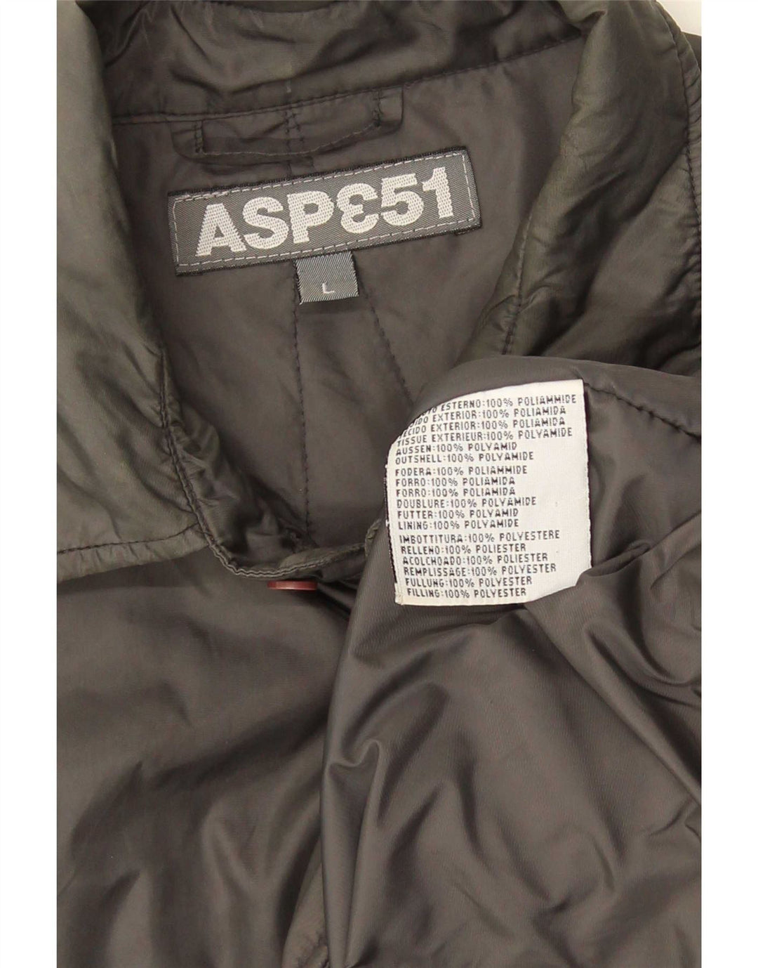 Aspesi Veste utilitaire pour hommes UK 40 Large Gris Polyamide