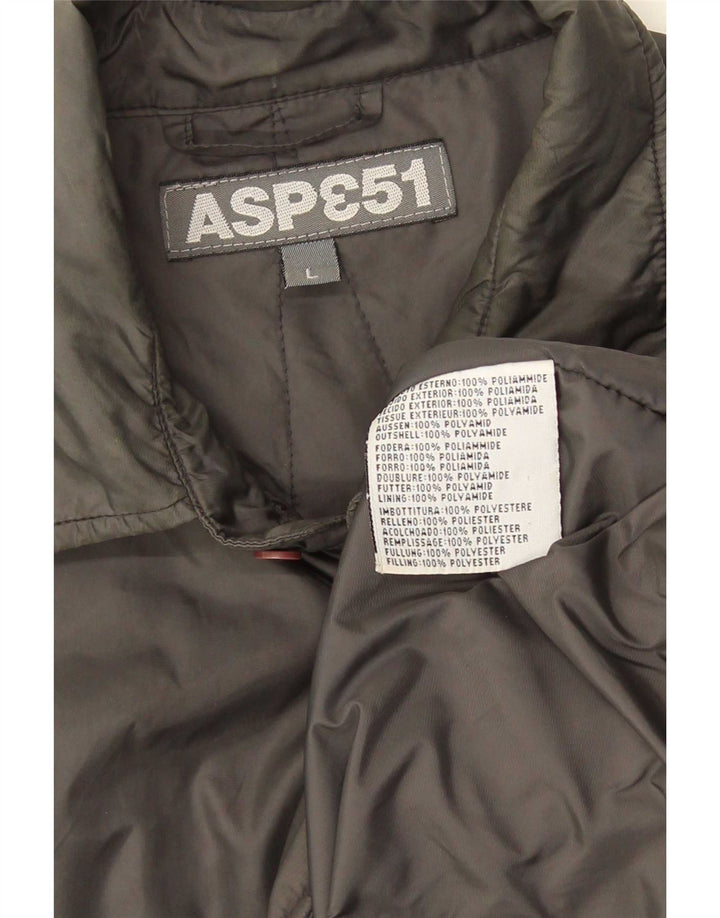 Aspesi Veste utilitaire pour hommes UK 40 Large Gris Polyamide