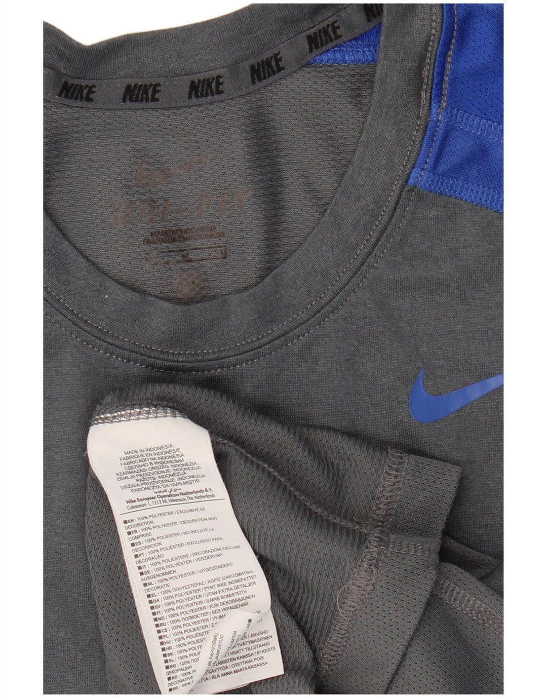 Nike Homme Dri Fit Débardeur Gris Moyen Colorblock Polyester