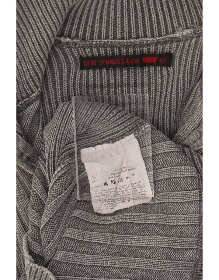 LEVI'S Cardigan Pull Homme Gris Moyen Coton