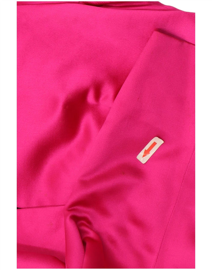 vintage Femmes 1 Bouton Blazer Veste UK 10 Petit Rose