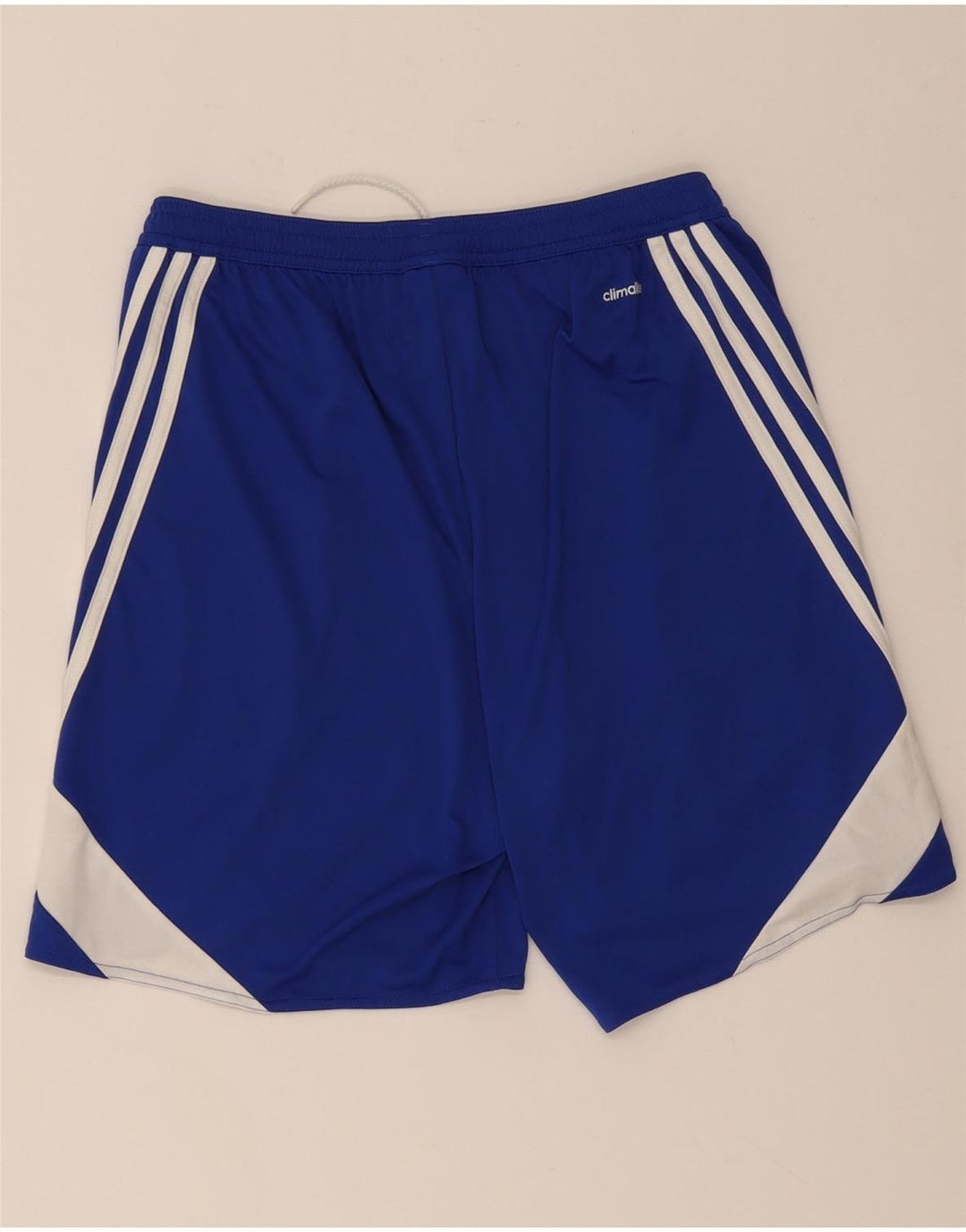 Adidas Short de Sport Climalite Homme Bleu Moyen Polyester Colorblock