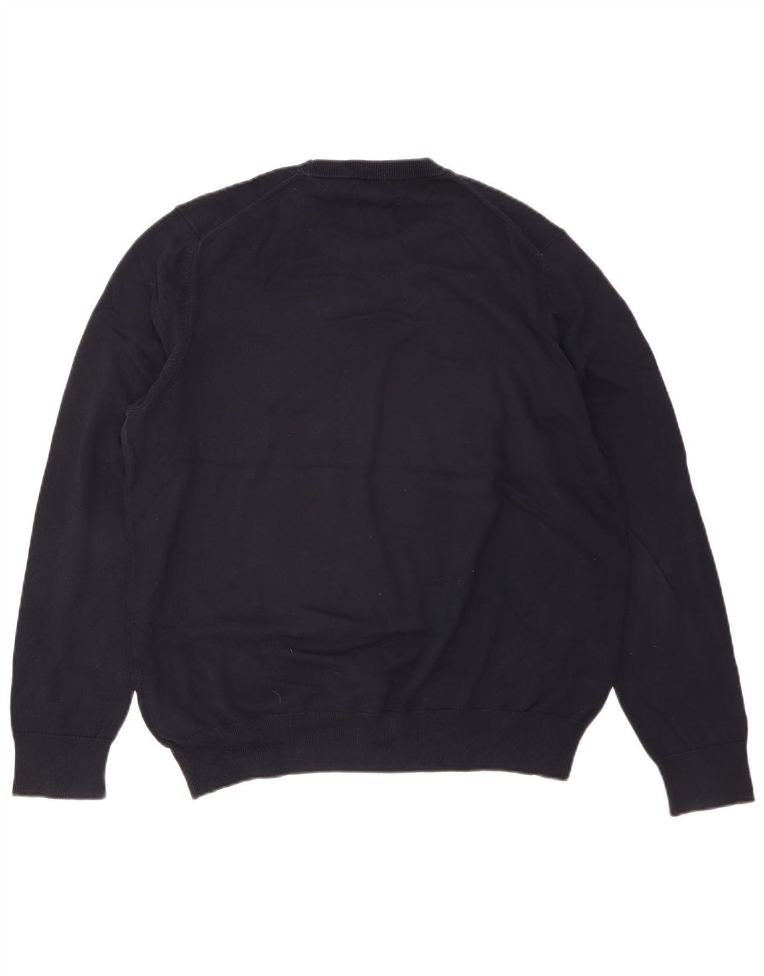 Marks & Spencer Pull col rond pour homme XL en coton bleu marine
