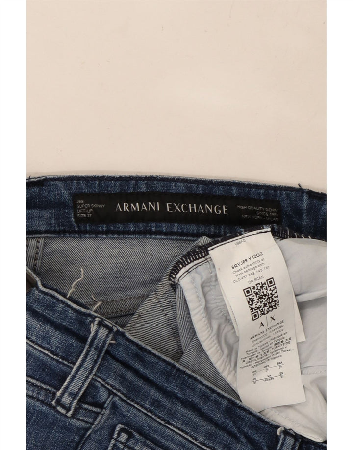 ARMANI EXCHANGE Jean Lift - Up Super Skinny Femme W27 L30 Bleu Coton