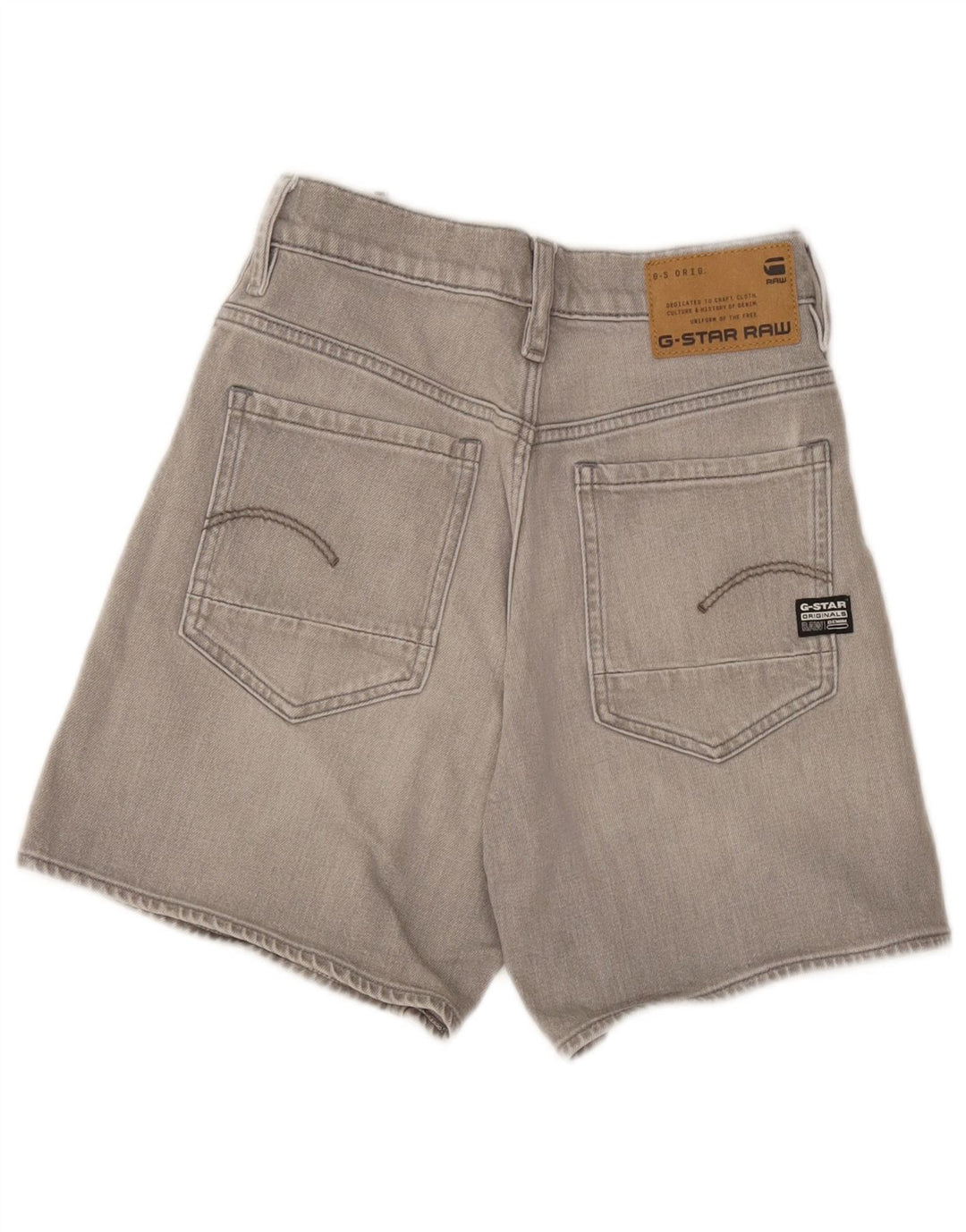 G-Star Short en Jean Femme W28 Coton Gris Moyen