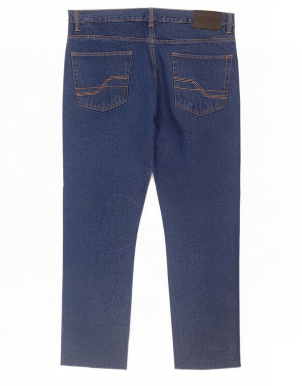 Pierre Cardin Jean droit coupe droite homme W38 L30 bleu coton