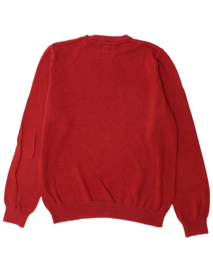Marks & Spencer Pull Col Ras du Cou Homme Rouge Moyen Coton