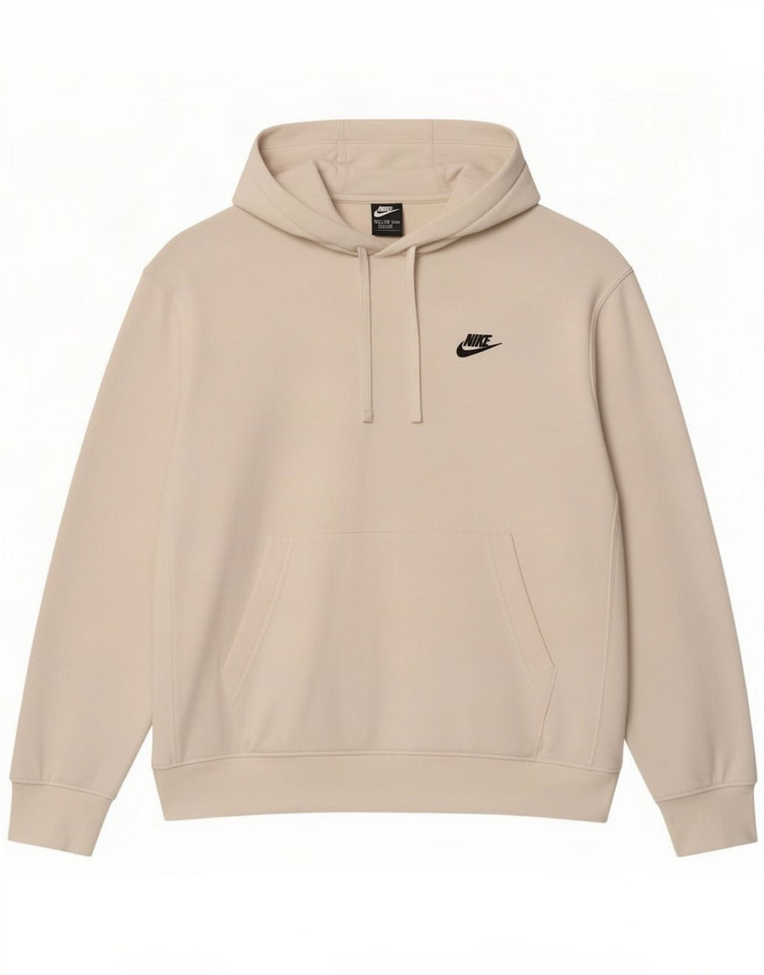 Nike Pull à capuche surdimensionné en coton blanc moyen pour homme