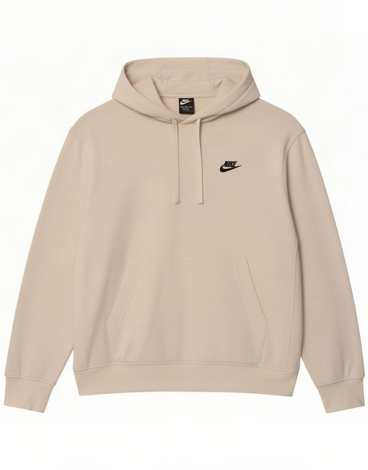Nike Pull à capuche surdimensionné en coton blanc moyen pour homme