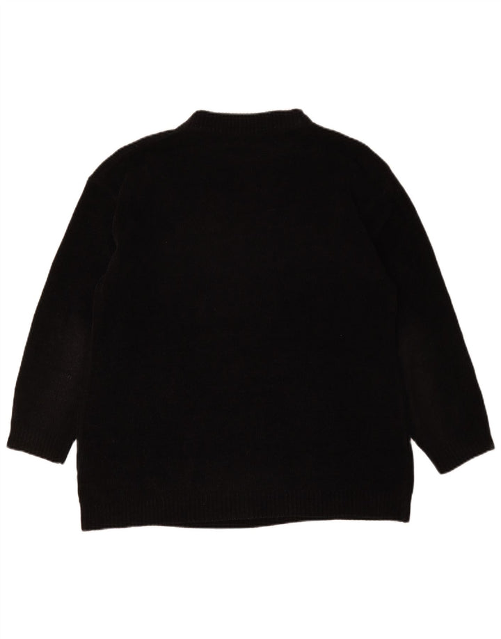 Canda Pull surdimensionné à col roulé pour femme UK 14/16 Noir moyen