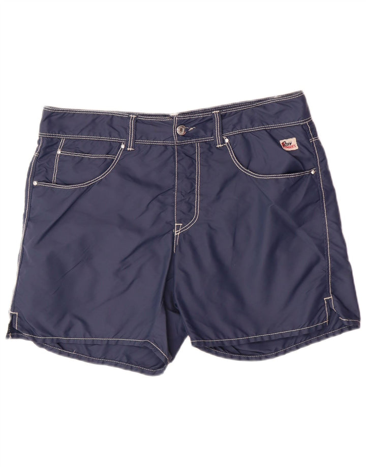 ROY ROGERS Short décontracté homme IT 48 Medium W34 bleu marine polyamide