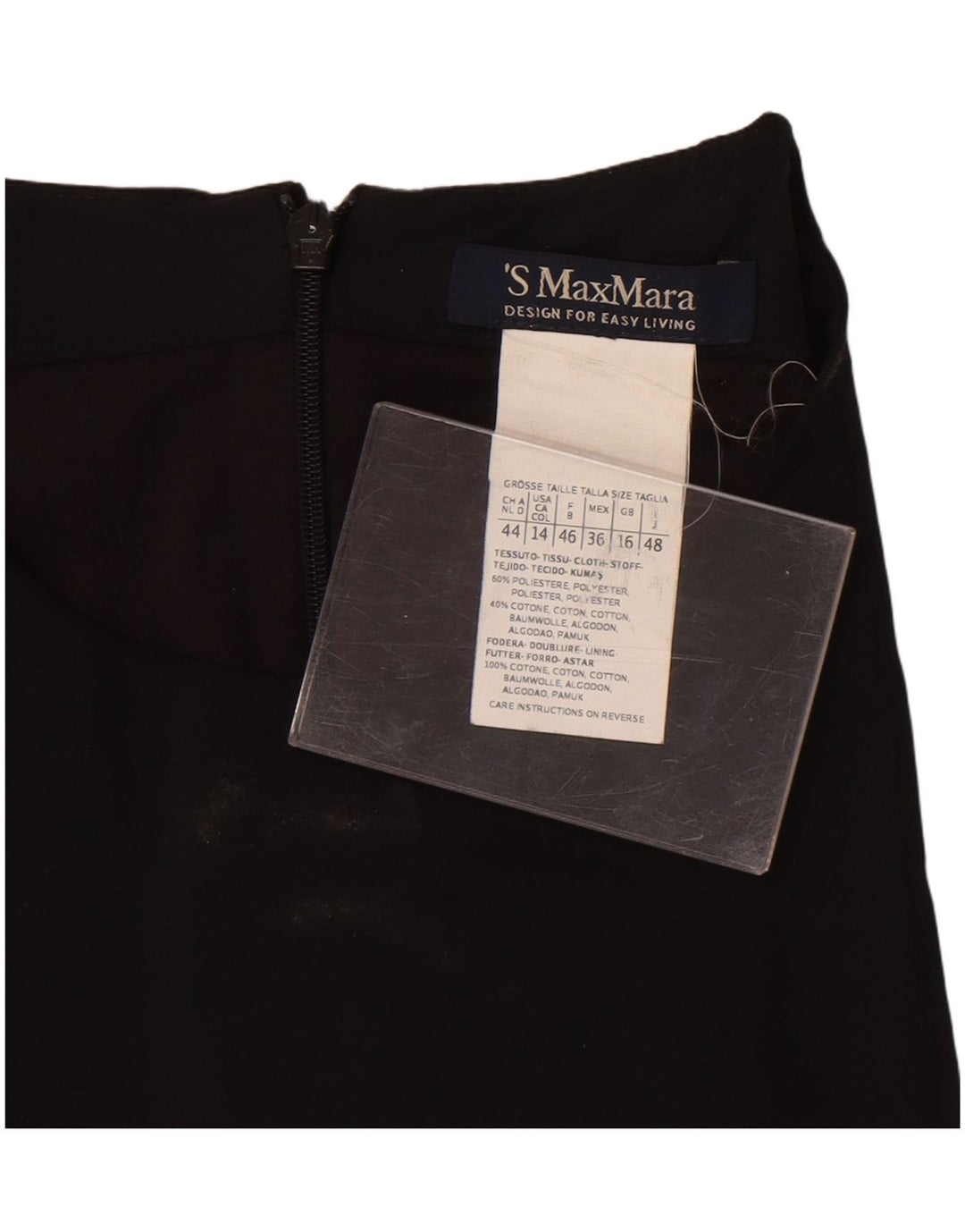 Max Mara Robe droite sans manches pour femme UK 16 Large Blanc Colorblock