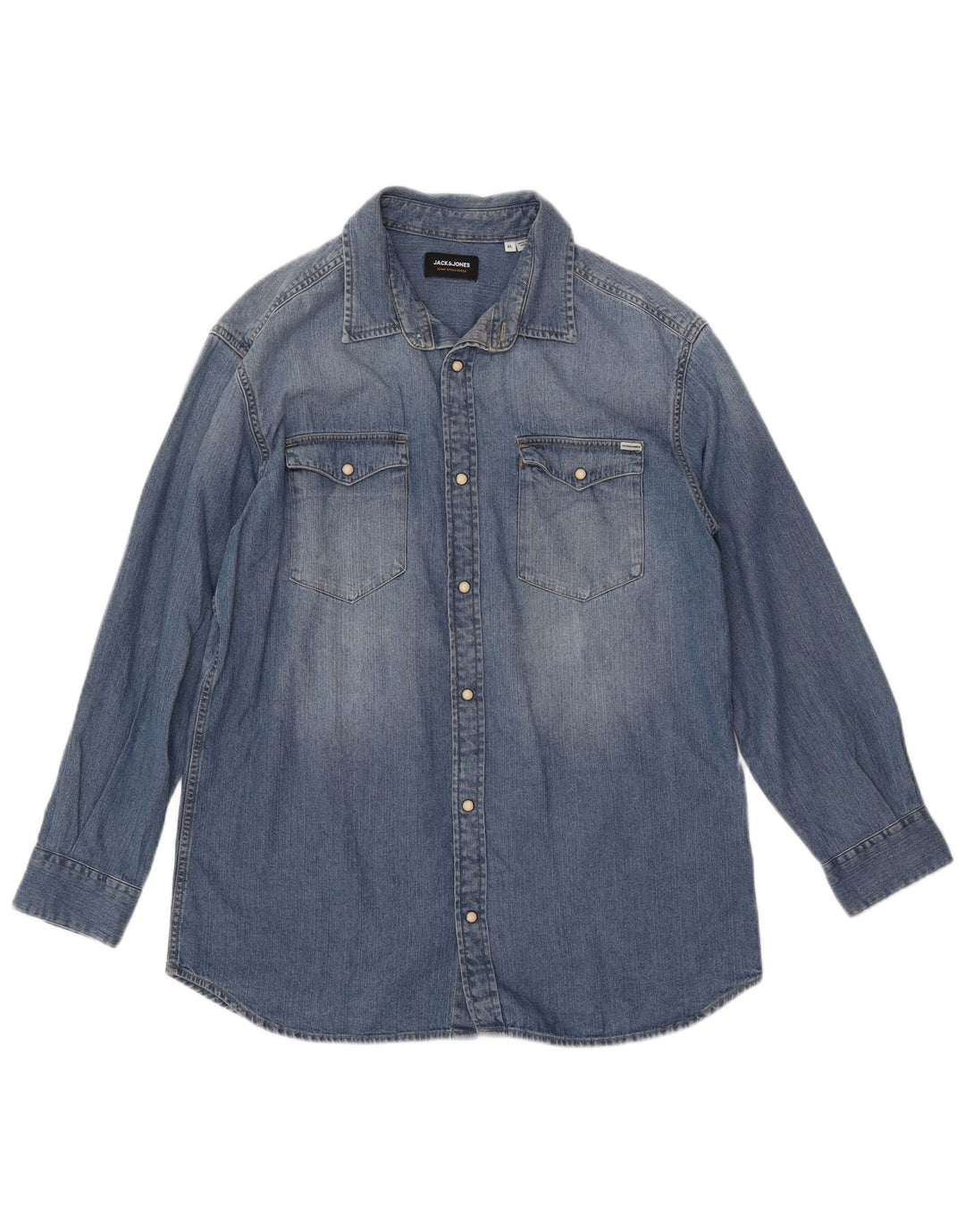 JACK & JONES Chemise en Jean XL Bleu Coton Homme