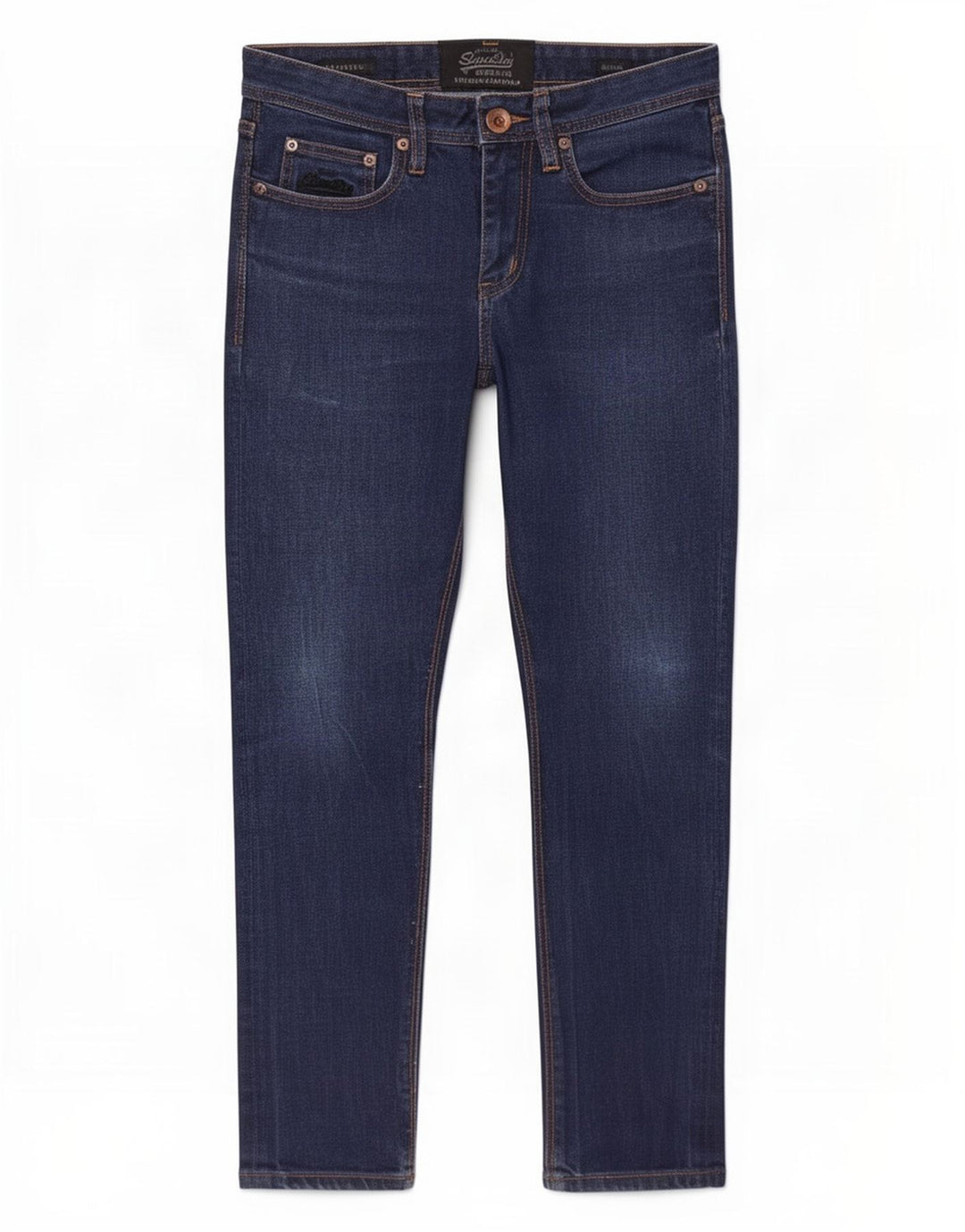 Superdry Femme Jean Slim Corporal W28 L28 Bleu Marine