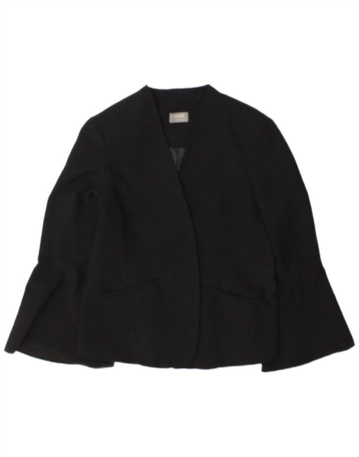 Oasis Veste Blazer Ouverte Femme UK 16 Large Noir Polyester