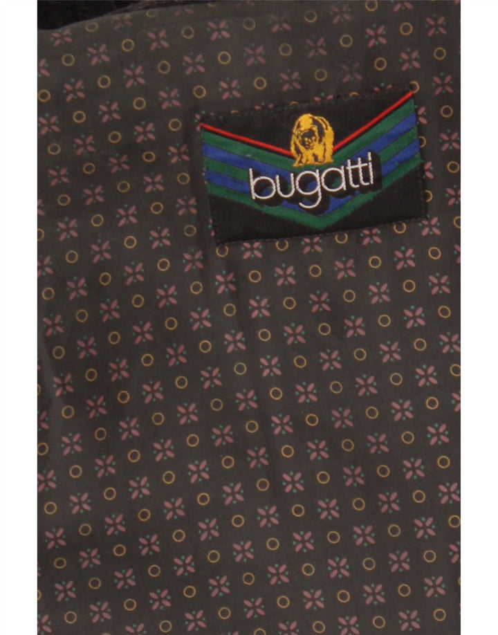 Bugatti Pardessus Homme IT 51 Large Laine Noire