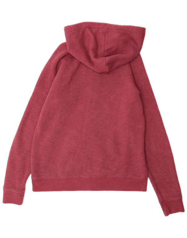 JACK WILLS Pull à capuche zippé pour femme UK 16 Grand Bordeaux moucheté