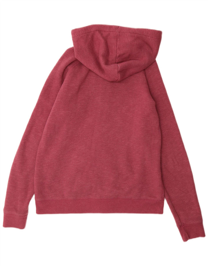 JACK WILLS Pull à capuche zippé pour femme UK 16 Grand Bordeaux moucheté