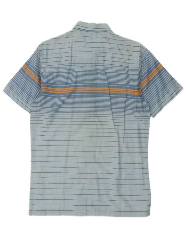 Levi's Chemise à Manches Courtes Homme Bleu Moyen Rayé Coton