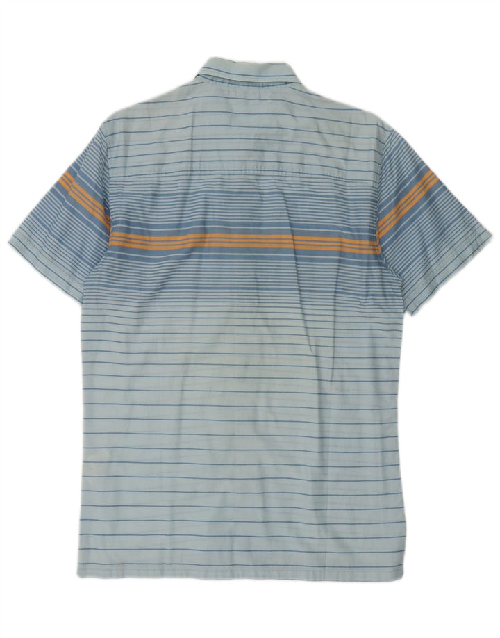 Levi's Chemise à Manches Courtes Homme Bleu Moyen Rayé Coton