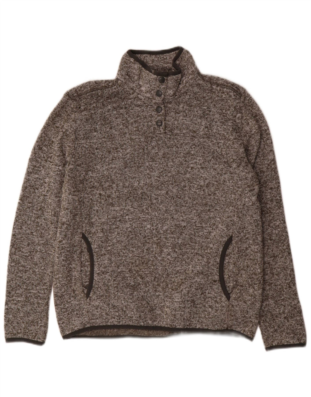 EDDIE BAUER Sweat-shirt surdimensionné pour femme UK 10 Petit gris moucheté