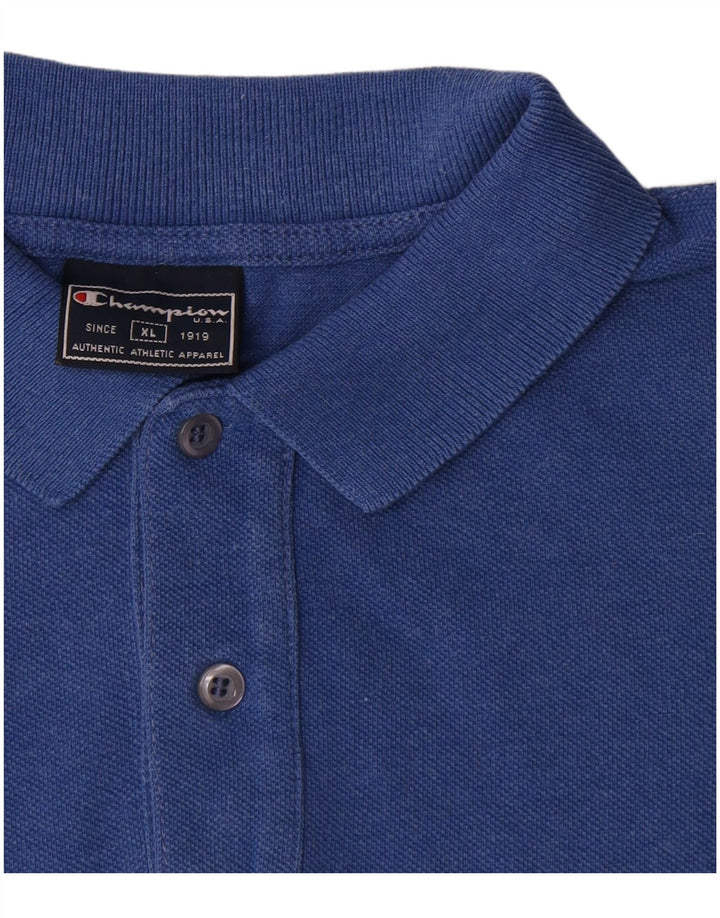 Champion Polo Homme XL Bleu Coton