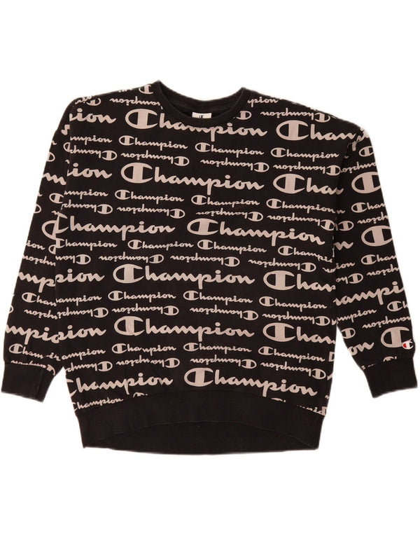 Champion Sweat-shirt graphique pour fille 15-16 ans 2XL Noir