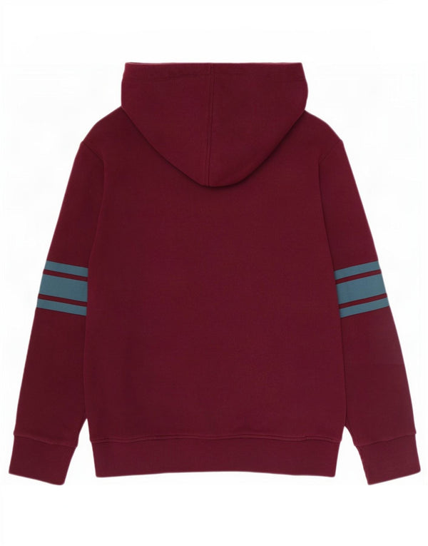 Superdry Pull à capuche Heritage Graphic pour femme UK 14 Large en coton bordeaux