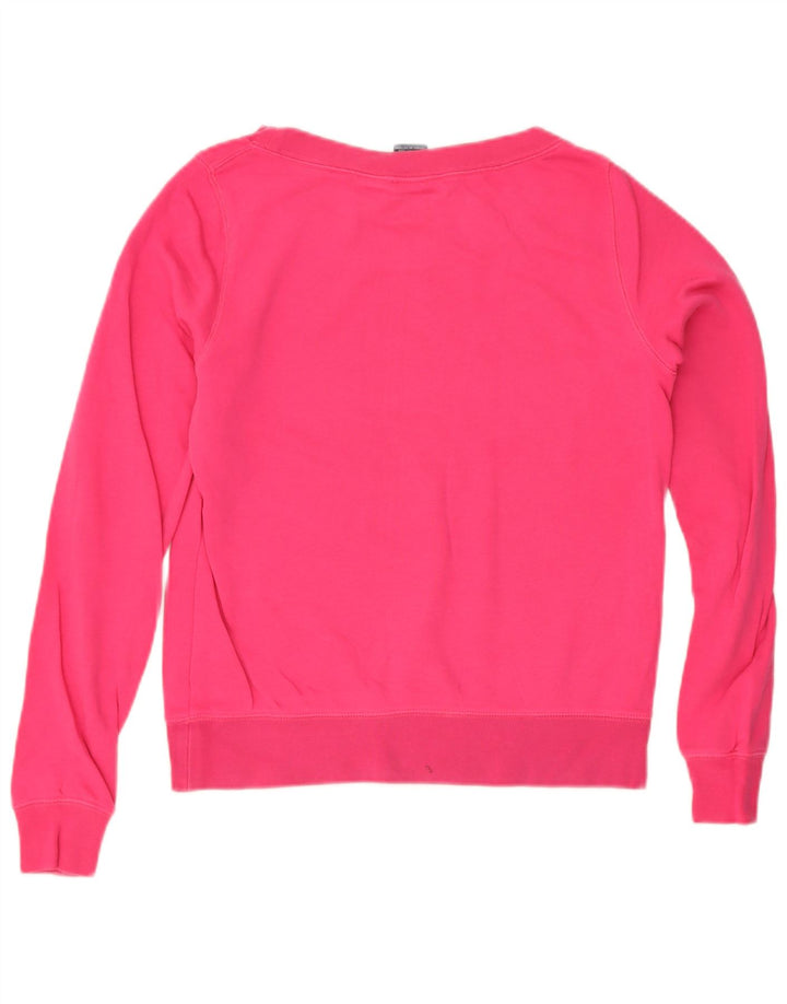 Nike Sweat-shirt graphique pour femme UK 12 en coton rose moyen