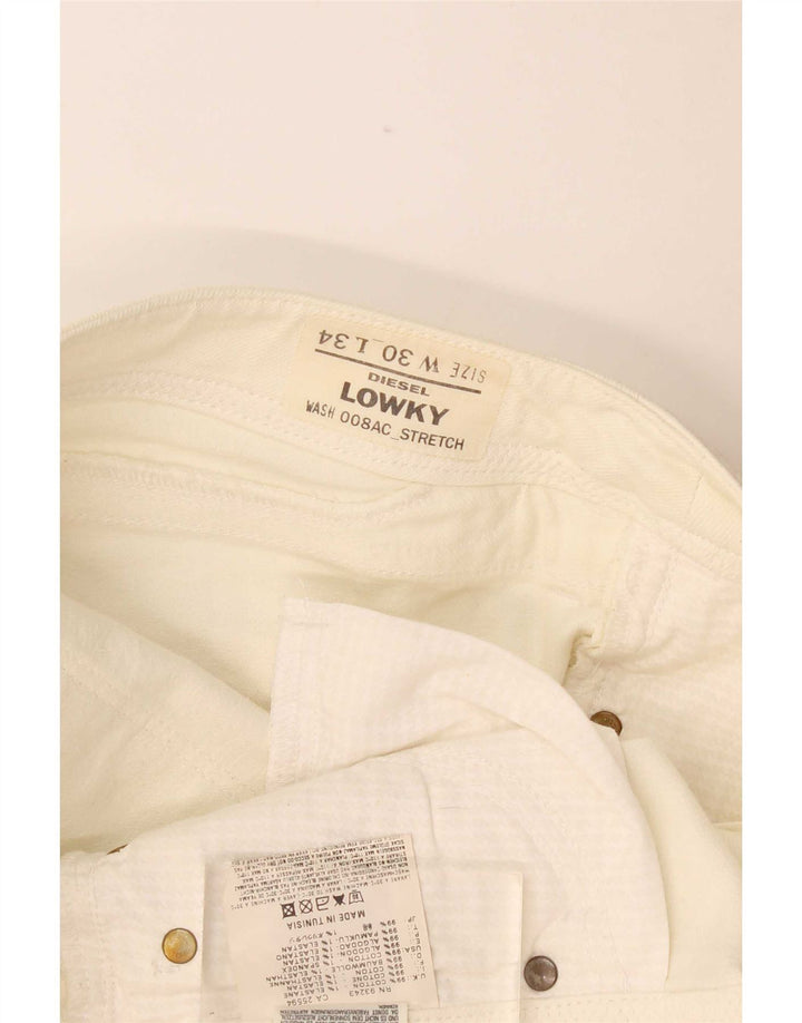 Diesel Jean Lowky Slim Femme W30 L34 Coton Blanc Cassé