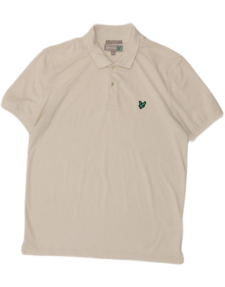 Lyle & Scott Polo Homme Grand Blanc Polyester