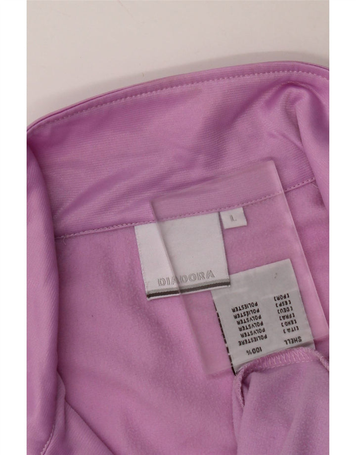 DIADORA Veste de survêtement pour femme UK 16 Large Violet Polyester
