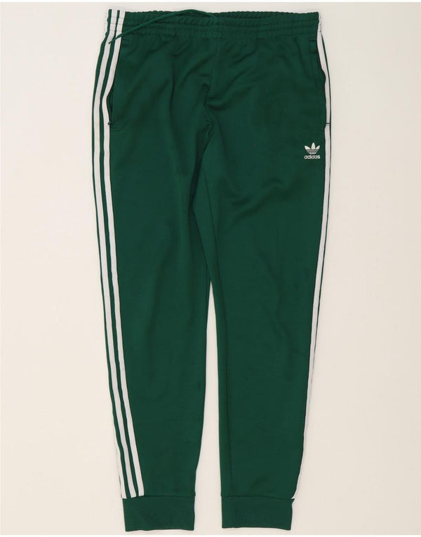 Adidas Pantalon de survêtement pour homme Pantalon de jogging Large Vert Polyester